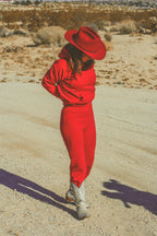 RED COWBOY HAT
