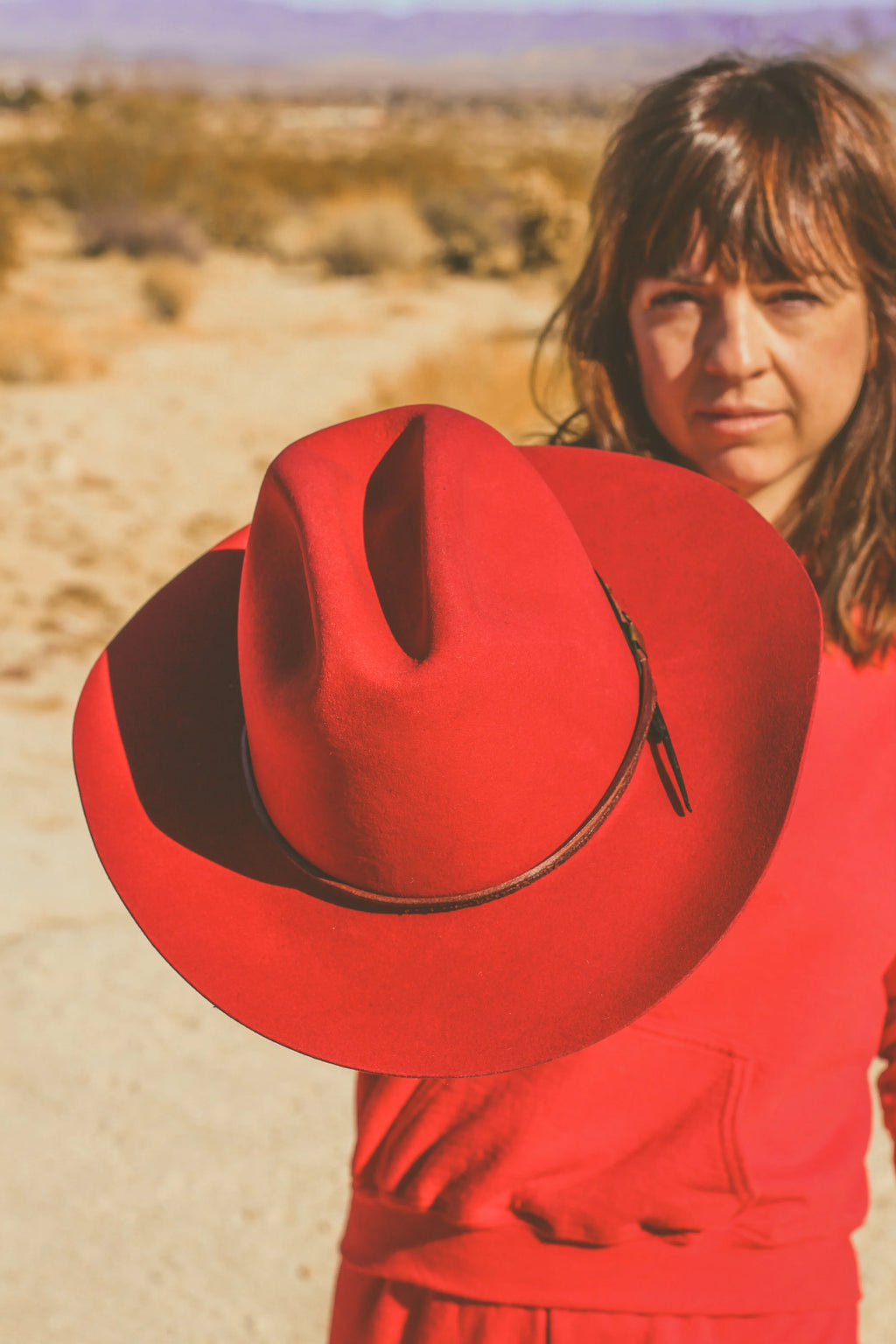 RED COWBOY HAT