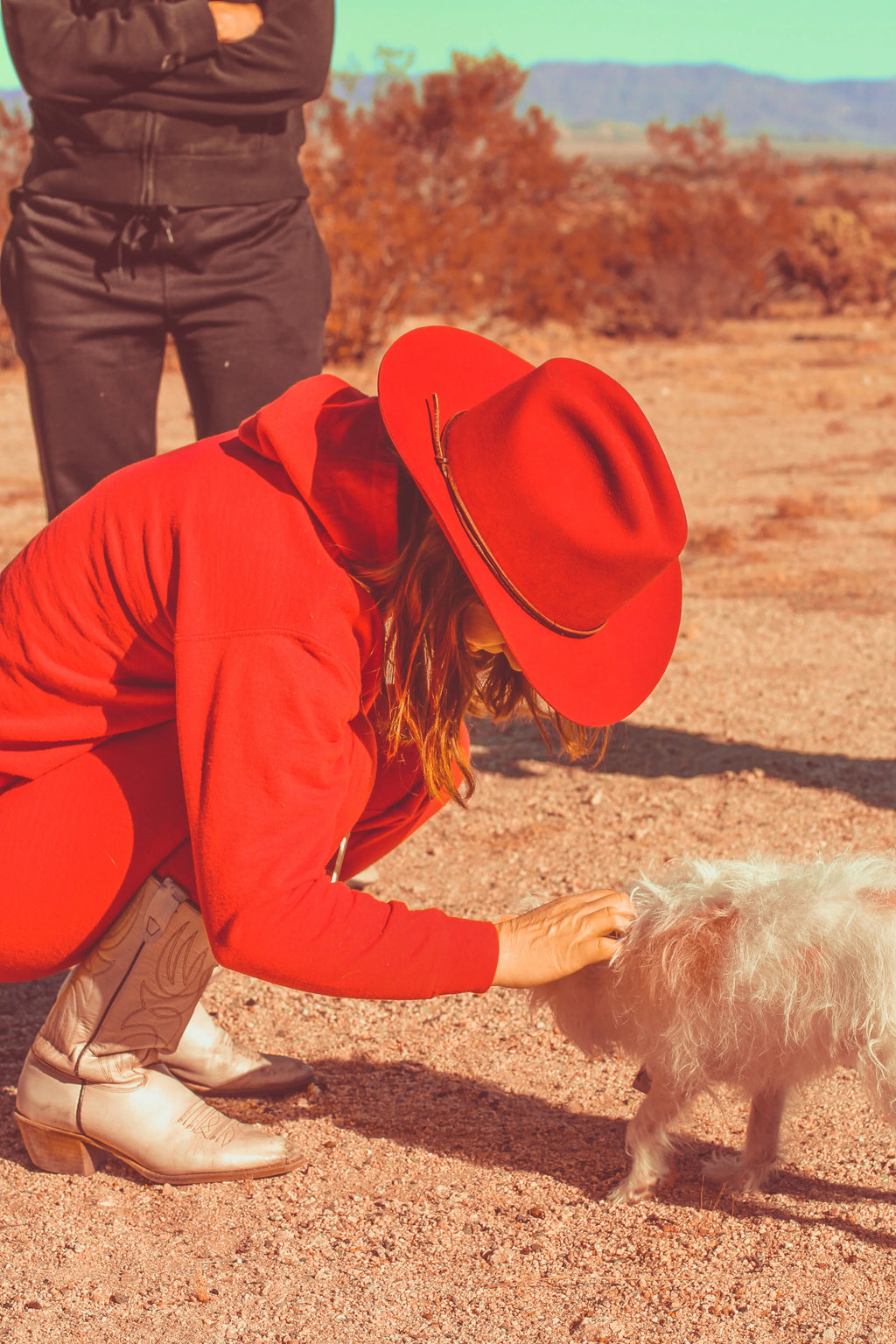 RED COWBOY HAT